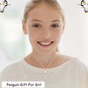 GIAYIER Penguin Gifts for Girls Women Cute Penguin Pendant Necklace