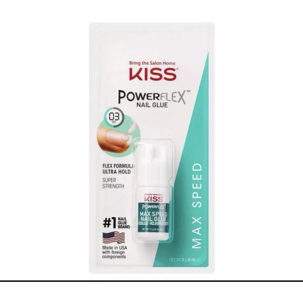 Kiss Powerflex Glue Products Maximum Speed Nail Glue Super Strength