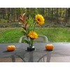 NoBrella Flower Vase Patio Table Umbrella Hole Insert- Unique Flower