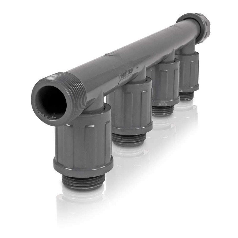 PVC screw connection, distributor Rain Bird 4-way distributor, 1 inch