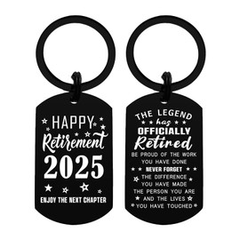 Viayen Retirement Gifts for Women Men 2024 for Coworkers Boss Teacher- Happy Retirement Party Keychain Decorations