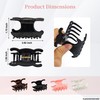 Butterfly Claw Clips for Women, 4 Pack Acetate Medium Claw