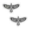 2 x 10cm Celtic Raven Vinyl Stickers - Viking Symbol