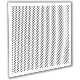2'x2' White Plastic Perforated Tile with 3/8" Holes (3-Pack)