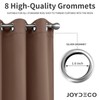 Joydeco Blackout Curtains 63 Inch Length 2 Panels Set, Thermal