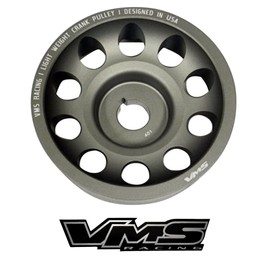 VMS Racing 04-15 Light Weight Billet Aluminum Crankshaft CRANK PULLEY Compatible with SUBARU STi 2004-2015