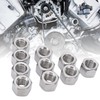 10Pcs Coupling Nut Hex M12 Stainless Steel Rod Connector Nut
