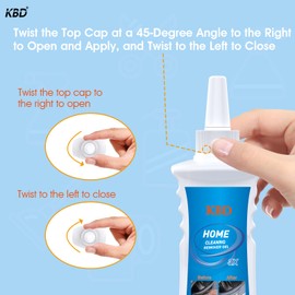 Home Cleaning Gel,130g 4.6oz Powerful Cleaner Gel Remover for Bathroom Kitchen Tile Wall Bath Tub Washing Machine Refrigerator Silicone Sealant and More, #3088