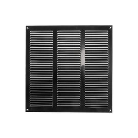 12" x 12" Inch Black Air Vent Cover - Steel Return Air Grilles - for Ceiling and Sidewall - HVAC - with Protection Screen (11.81 x 11.81 Inch, Black)