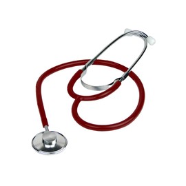 Dixie EMS Single Head Lightweight Stethoscope, Latex Free for Doctors, Nurses, Students, Medical and Home Use - Burgundy