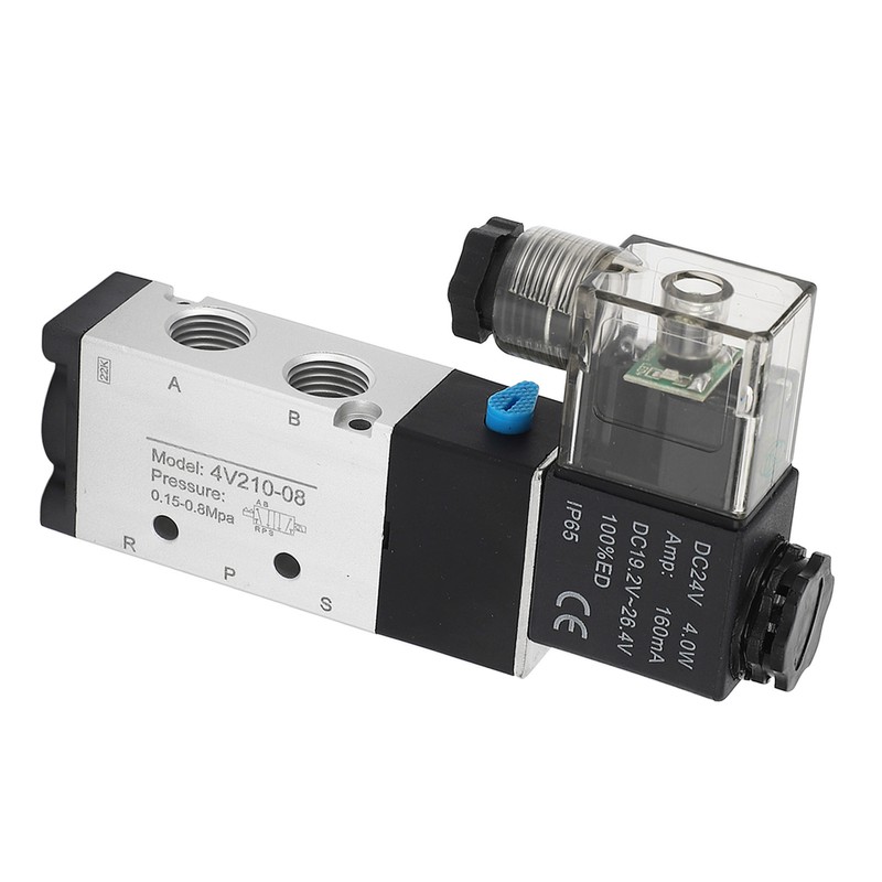 Solenoid Air Valve 2 Position 5 Way Aluminum Alloy High