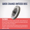 RENOTEC 2" Unitized Disc 5 Pcs, 2SF, Silicon Carbide, Quick-Change
