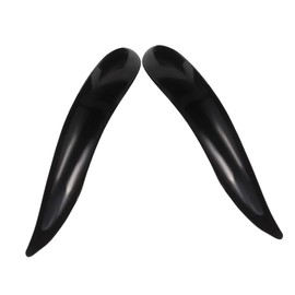 Healvian 2pcs Natural Horn Guasha Rod for Deep Tissue Meridian Massage Ergonomic Muscle Scraper Tools with Precision Acupressure Tips for Neck Foot Back Pressure Point Therapy and Skin