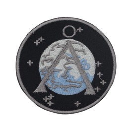 LUQI Stargate Circle Logo Patch Iron On Sew On Embroidered Patch Badge Applique for Clothes Shirts Jeans etc, 7.5 X 7.5 CM