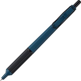 Mitsubishi Pencil SXN100338.10 Permanent Ballpoint Pen, Jet Stream Edge, 0.01 inch (0.38 mm), Ink Black, Prussian Blue, Set of 3