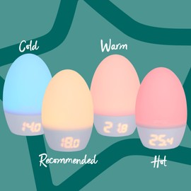 Tommee Tippee GroEgg2 Digital Colour Changing Room Thermometer and Night Light, USB Powered