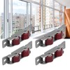 Set of 4 Push-Pull Window Roller, Double Wheel, Sliding Window,