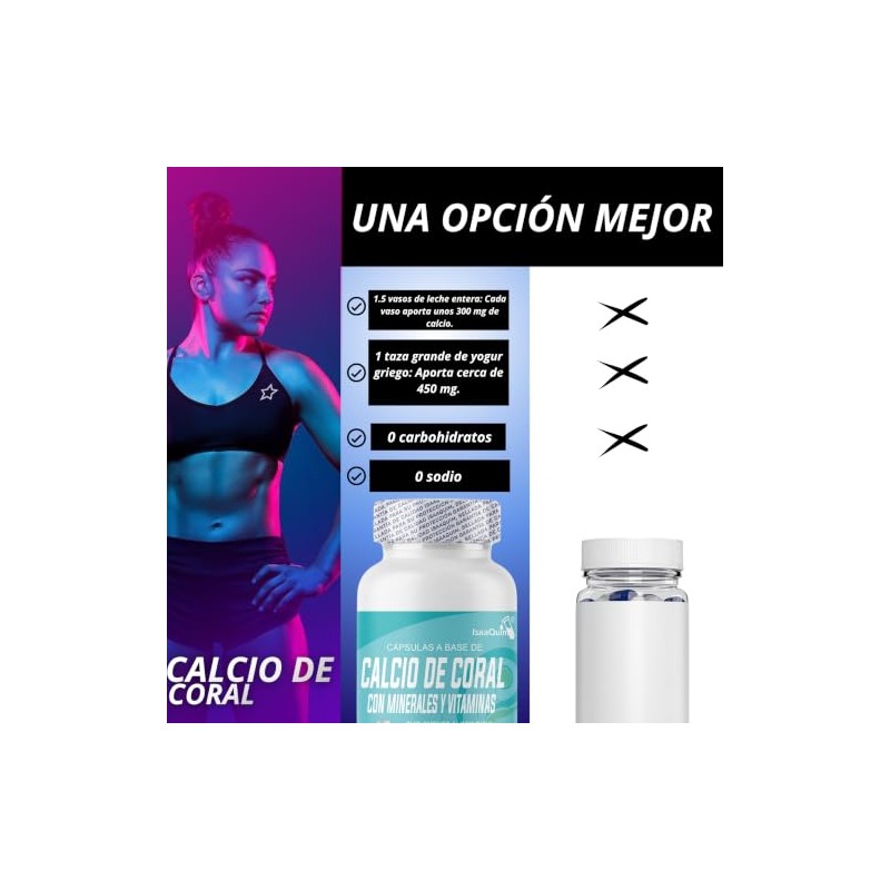 Calcio de Coral con Vitaminas C, D3 y E |