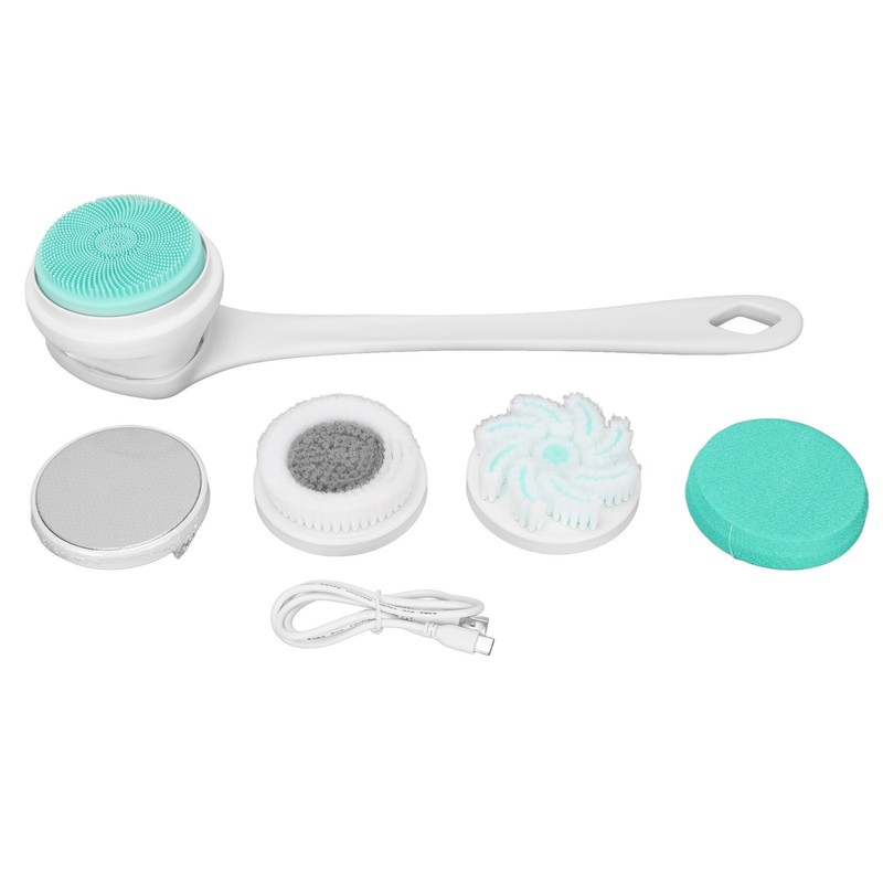 Electric Body Brush 3 Levels Speed Long Handle Exfoliating IP67