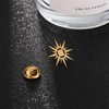 Gold Plating Sunshine Sun Stainless Steel Brooch for Men Shirt