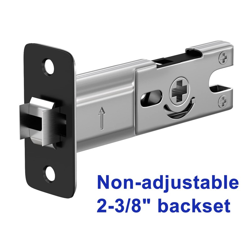 goldenwarm Pocket Door Lock 2 Pack for Bed/Bath, Matte Black