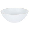 Stunning White Transparent Hammered Bowls with Gold Rim - 12