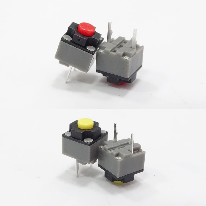 5PCS Kailh Square Silent Micro Switch - 6x6x7.3mm Mute Switch