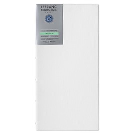 Lefranc & Bourgeois 111248 Stretcher Frame Made of 100% Linen in Premium Quality, Ready to Use Primed with Titanium Dioxide Gesso, Nailed to Side on Solid Pine Wood 20 x 40 cm