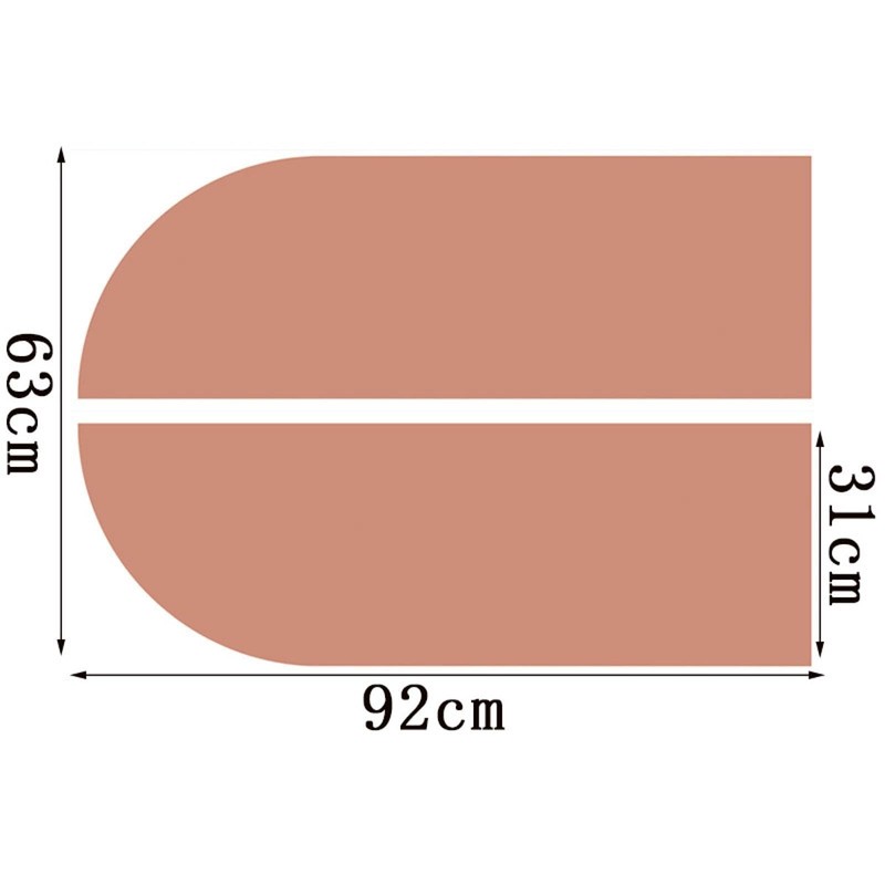 Qianly Boho Arch Wall Sticker PVC Wallpaper Arch Wall Decal