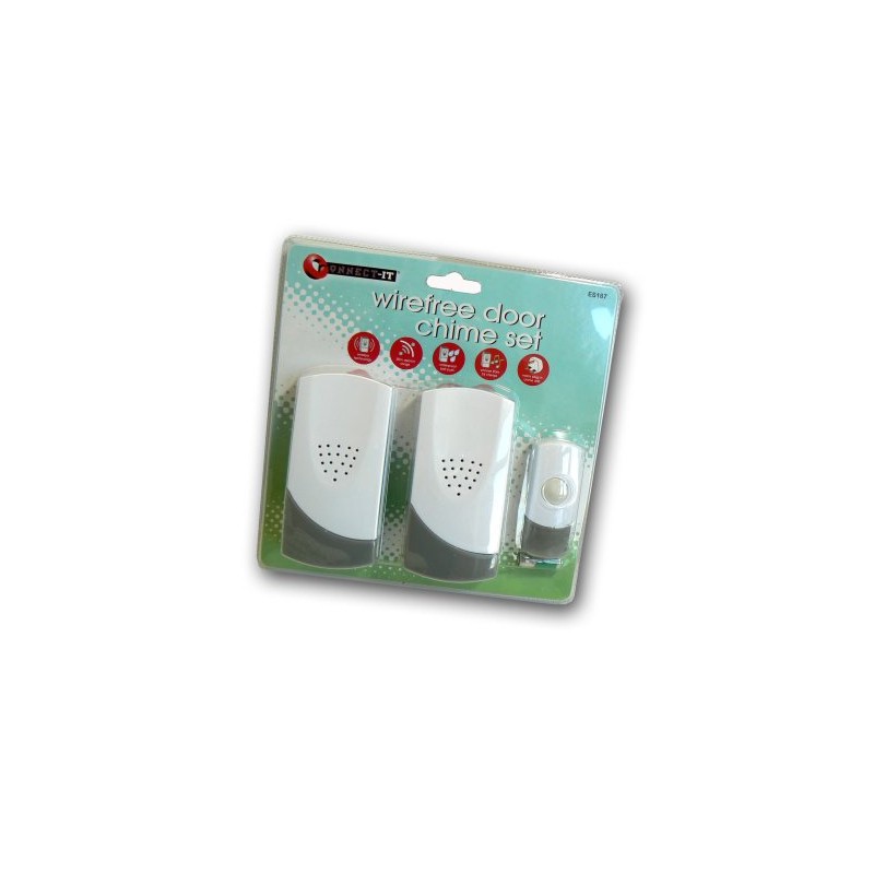 Europasonic Plug in Cordless Door Chime (Pack of 2)