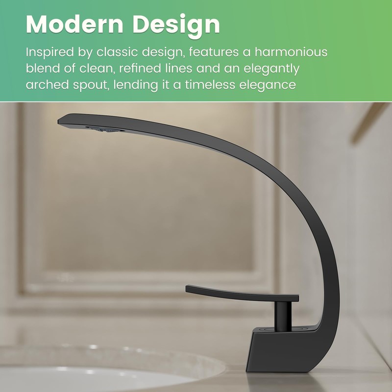 HOMHII Single Handle Bathroom Sink Faucet 1 or 3 Hole,