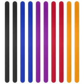 PATIKIL 6 x 0.35 x 0.06 Inch Anodized Aluminum Bracelet Blanks 10Pcs Metal Stamping Engraving Blanks for Cuff Bracelet Jewelry Making DIY Crafts, 5 Colors