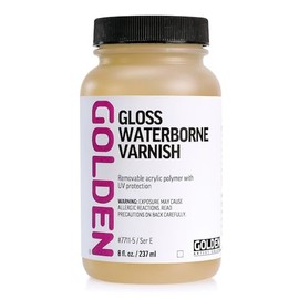Golden Artist Colors, Waterborne Varnish, 8oz Gloss (7711-5)