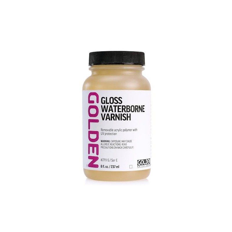 Golden Artist Colors, Waterborne Varnish, 8oz Gloss (7711-5)