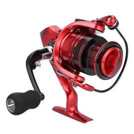 13+1 BB Salt Freshwater Metal Heavy Duty Lightweight Casting Spinning Fishing Reel (Red 5000)
