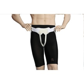 Alpha Medical Single/Double Inguinal Hernia Aid | Truss Belt | Sports Hernia Belt | Removable Compression Pads | Groin Hernia | Post Surgery Aid| L8310 (X-Large)