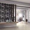 ANMINY 24 PCS Hanging Room Divider Flower Carving Pattern Panels