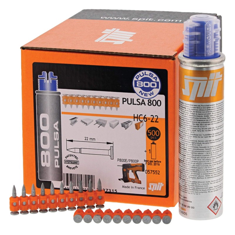 HC6 15 mm + Steel and Concrete Gas Nailer for