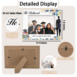 YQV Graduation Picture Frame 5x7, Class of 2025 Photo Frames, Gifts for High School College Nurse, Graduation Party Decorations B05