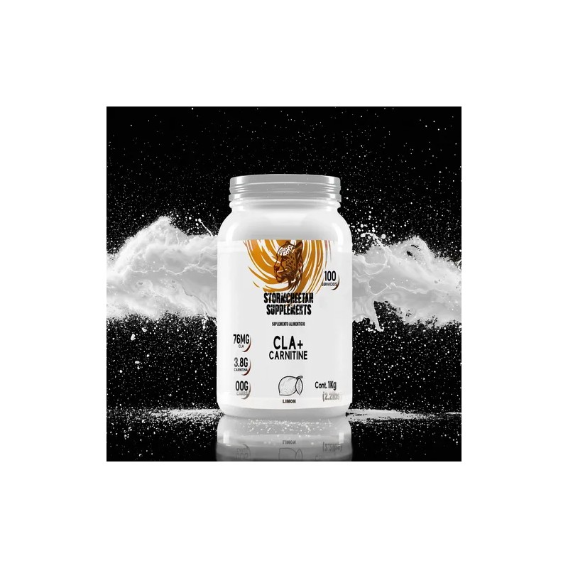 Cla + Carnitina Suplemento Stormcheetah 1kg Polvo 100servis