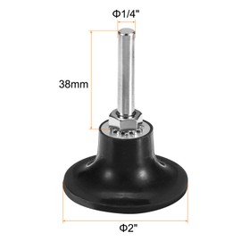 sourcing map 2Pcs 2" Disc Pad Holder Quick Change Discs 1/4" Shank Holder Mandrel for Die Grinder Sanding and Conditioning Discs, Black