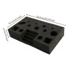 Fly Tying Tool Station Black Craft Storage