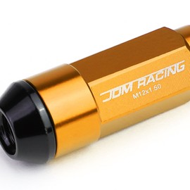 Auto Dynasty M12 x 1.5 Open/Closed End Design 20-Piece Aluminum Alloy Wheel Lug Nuts + 2 X Deep Drive Extension (Orange)