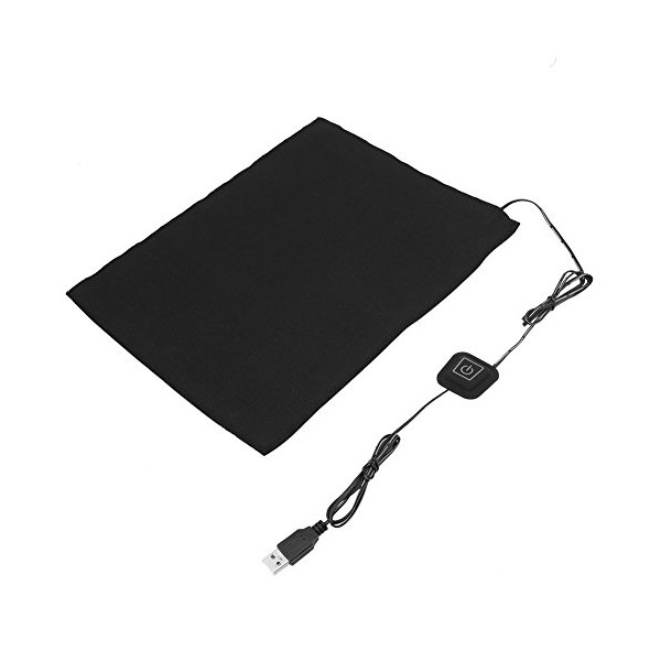 5V USB Heater Carbon Fiber Heating Pad 3-Shift Electric Cloth Heater Pad Heating Element for Neck Back Abdomen Lumbar Heating Pad Pet Warmer