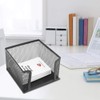 Sticky Note Box, Metal Mesh Memo Holder Card Stand Organizer