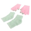 Pink Moisturizing Hand Gloves Touch Screen Prevent Cracked Skin Green