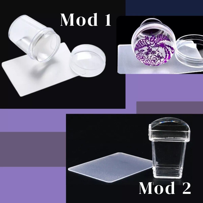 Veraly Kit Estampador De Sellos Para Uñas Con Raspador Decoración