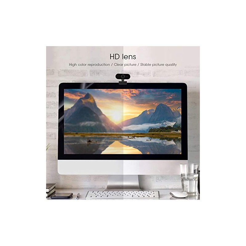 Webcam Web USB, Cámara de Computadora Full HD 2MP/30fps 1080P,