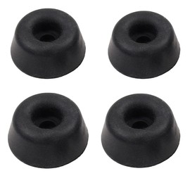 Toilet Seat Furniture Rubber Buffer Pads Black 22mm Replacement Bumper Pads for Slam & Noise Dampener Toilet Seat Fittings for Toilet Lid WC Cover Bathroom Hardware 4 Pack.
