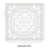 Penelope Patio Stencil - Large Concrete Stencils for Painting Large